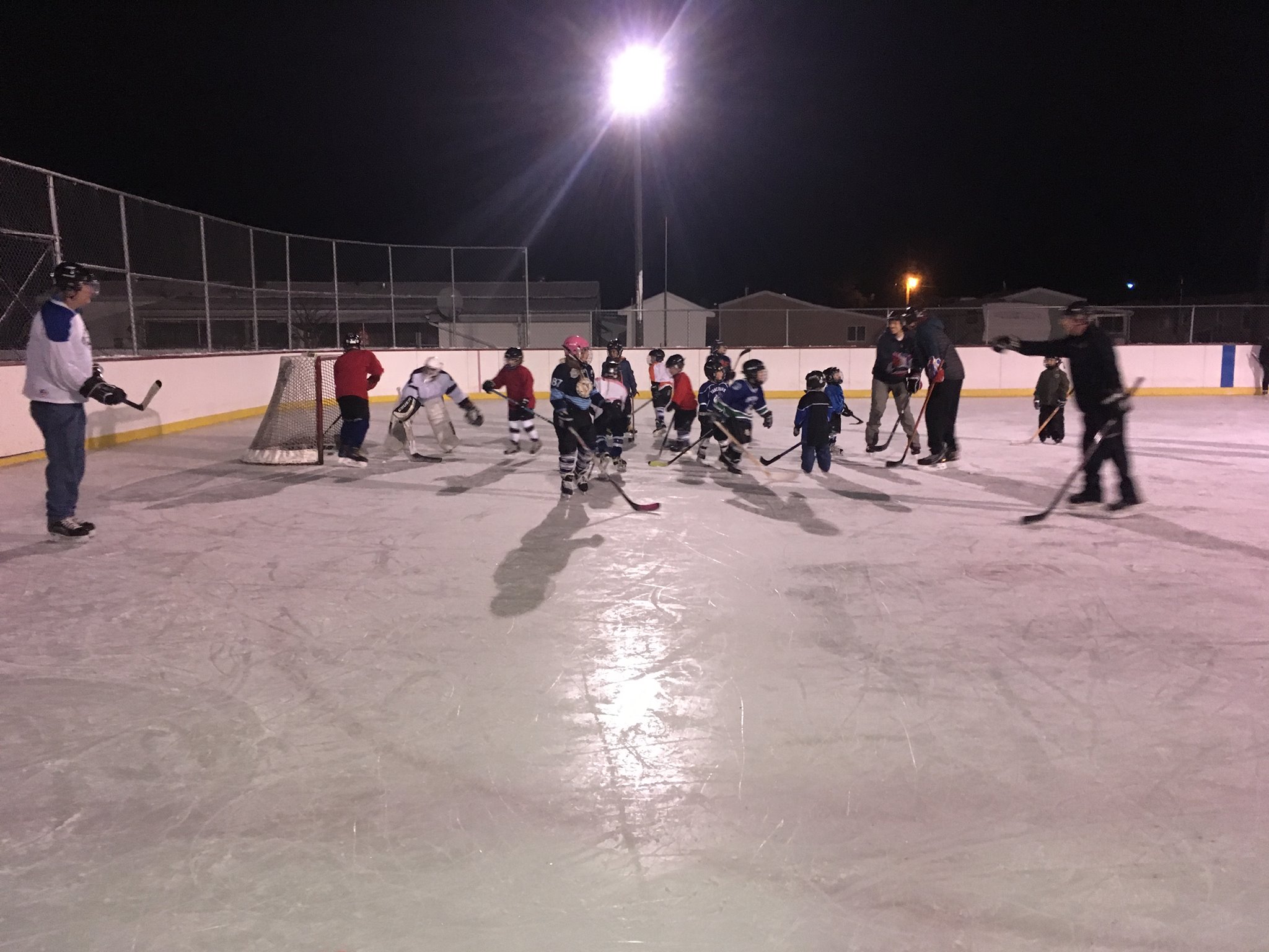 Children skating at Keremeos Rink